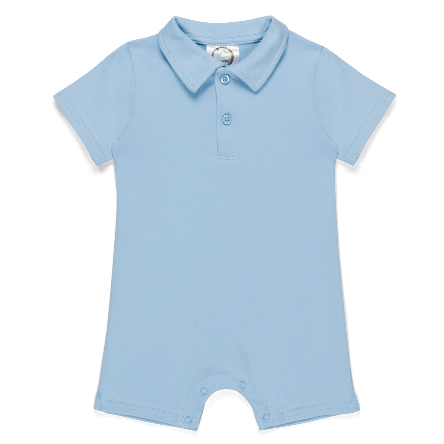Upgrade to Boys Blue Collared Onesie (6M-3T)