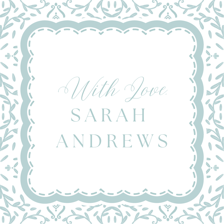Blue Toile Gift Tags