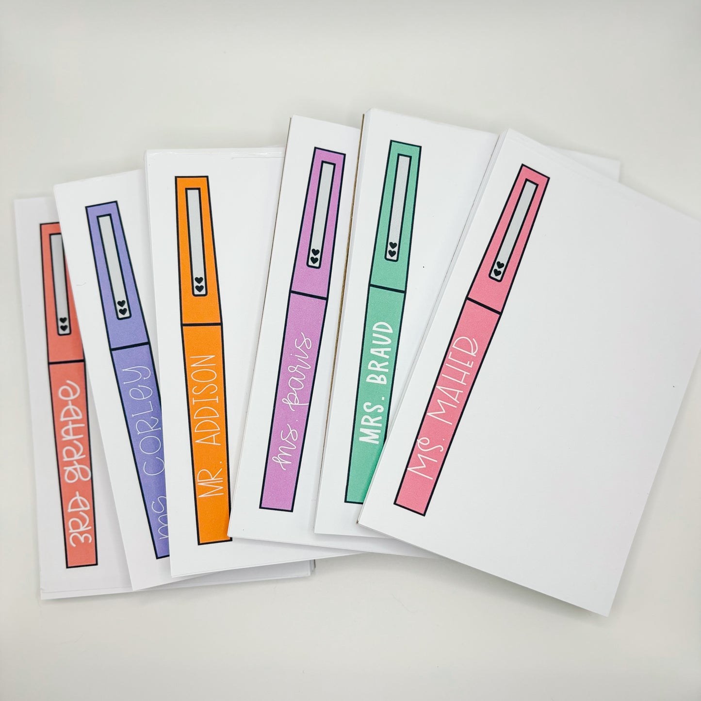 Teacher Notepad - Flair Pen Addition