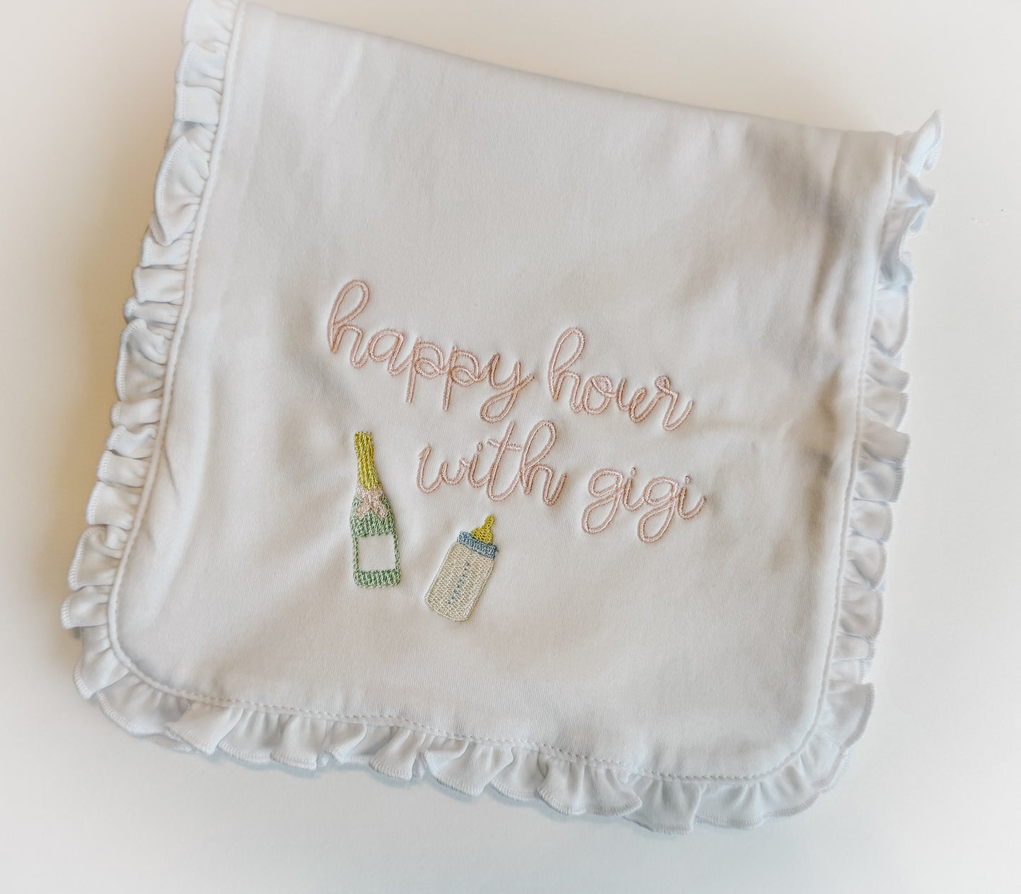 Happy Hour Burp Cloth