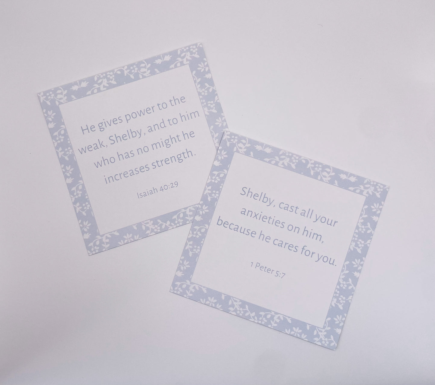 Adult Personalized Scripture Cards
