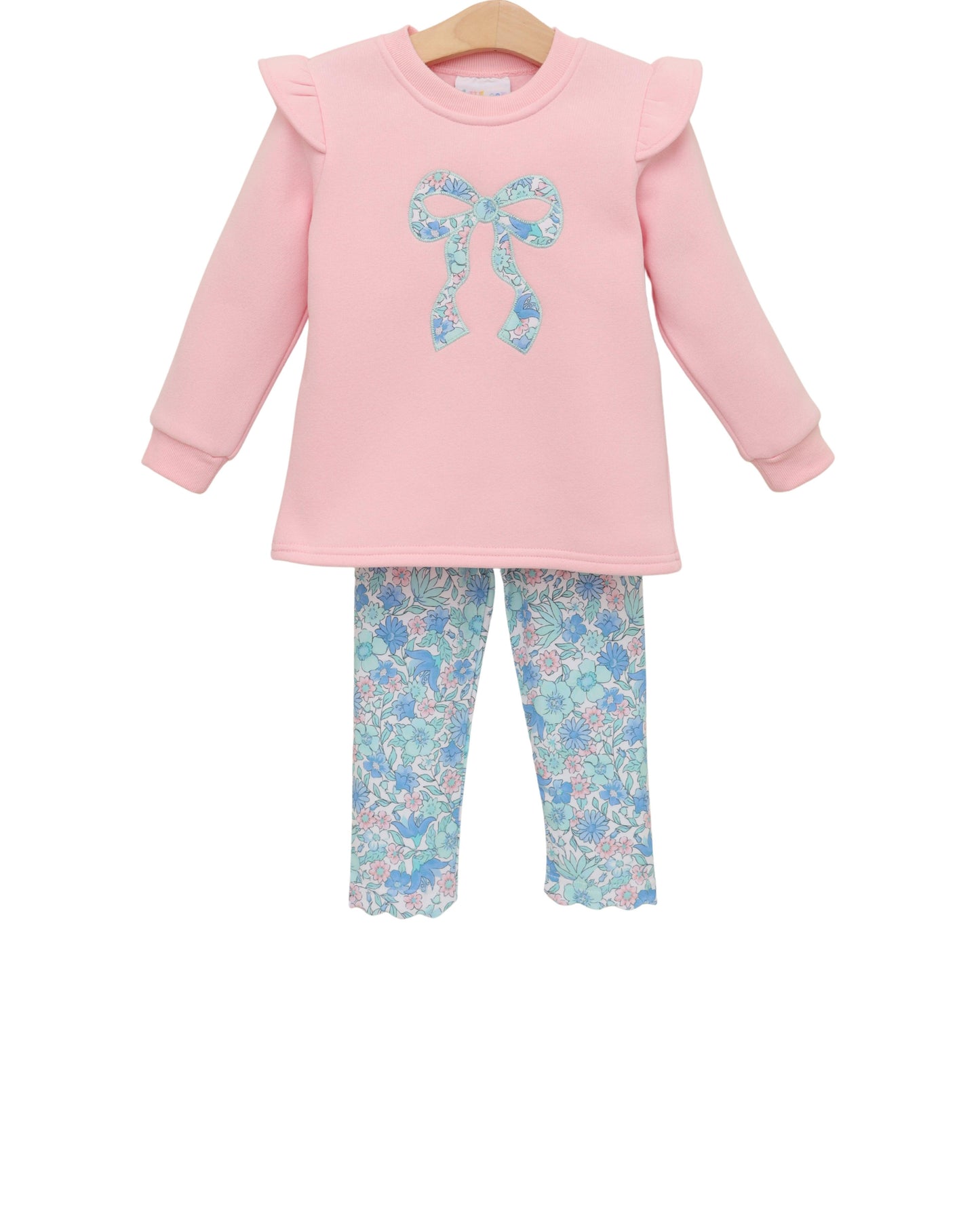 Painted Petals Ruffle Sweatshirt Set