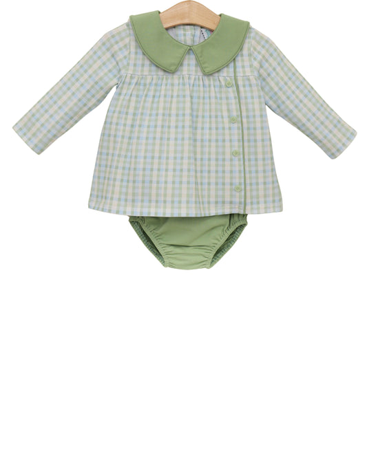 Basin Plaid Liam Diaper Set