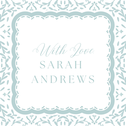 Blue Toile Gift Tags