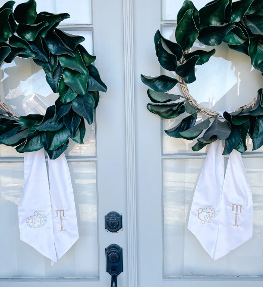 Pumpkin Wreath Sash