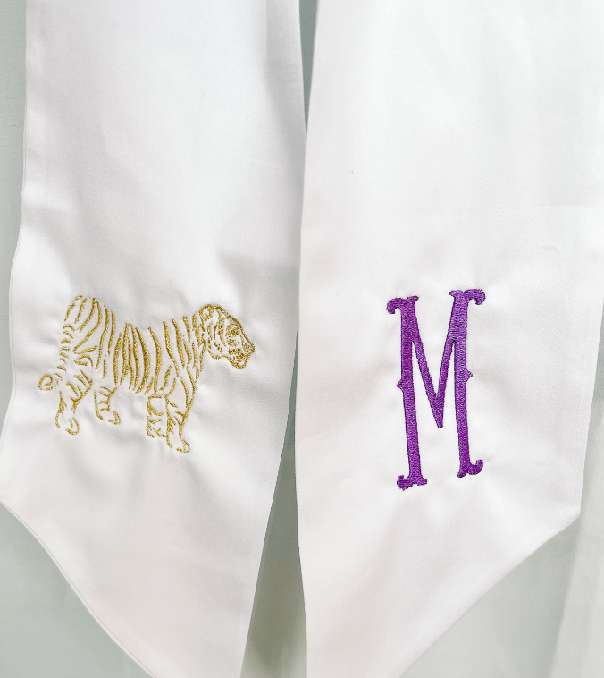 LSU Tiger Wreath Sash