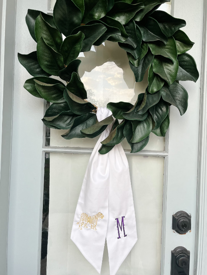 LSU Tiger Wreath Sash