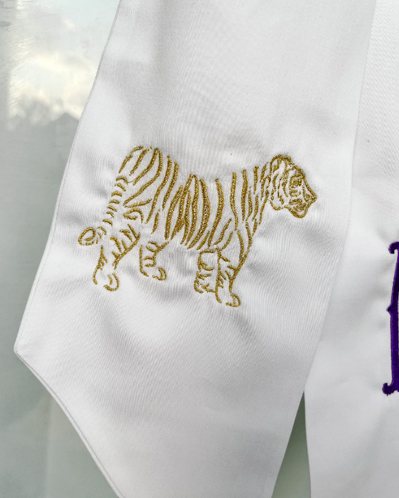 LSU Tiger Wreath Sash